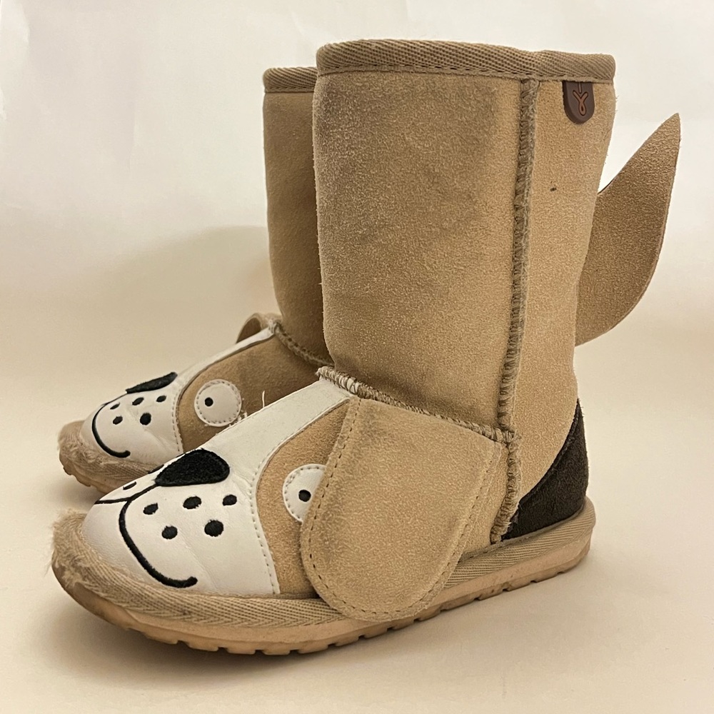 Emu Australia Kids Size 10: Little Creatures Doggy Winter Boots